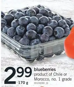 Fortinos BLUEBERRIES, 170 G offer