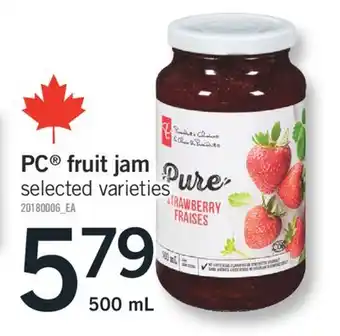 Fortinos PC FRUIT JAM, 500 mL offer