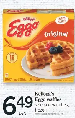 Fortinos KELLOGG'S EGGO WAFFLES, 16'S offer