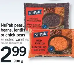 Fortinos NUPAK PEAS, BEANS, LENTILS OR CHICK PEAS, 900 G offer