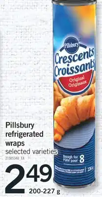 Fortinos PILLSBURY REFRIGERATED WRAPS, 200-227 G offer