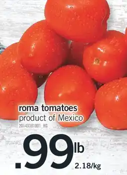 Fortinos ROMA TOMATOES offer