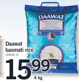 Fortinos DAAWAT BASMATI RICE, 4 KG offer