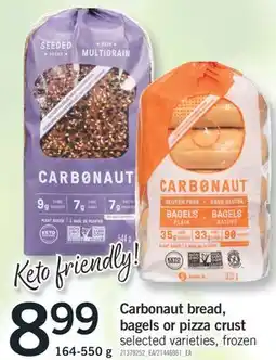 Fortinos CARBONAUT BREAD, BAGELS OR PIZZA CRUST, 164-550 G offer