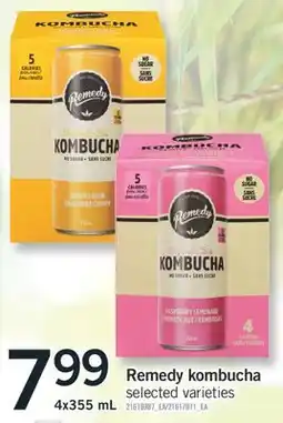 Fortinos REMEDY KOMBUCHA, 4X355 ML offer