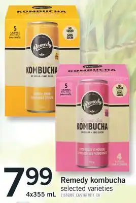 Fortinos REMEDY KOMBUCHA, 4X355 ML offer