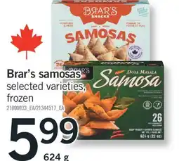 Fortinos BRAR'S SAMOSAS, 624 G offer