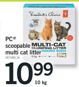 Fortinos PC SCOOPABLE MULTI CAT LITTER offer