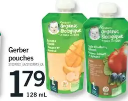 Fortinos GERBER POUCHES, 128 mL offer