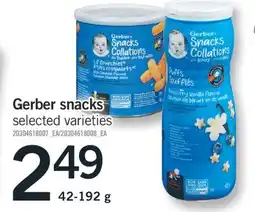 Fortinos GERBER SNACKS, 42-192 g offer