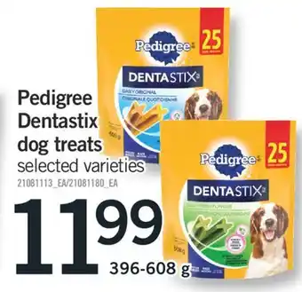 Fortinos PEDIGREE DENTASTIX DOG TREATS, 396-608 G offer