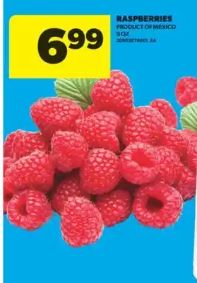 Real Canadian Superstore RASPBERRIES, 9 OZ offer