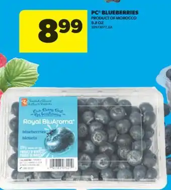 Real Canadian Superstore PC BLUEBERRIES, 9.8 OZ offer