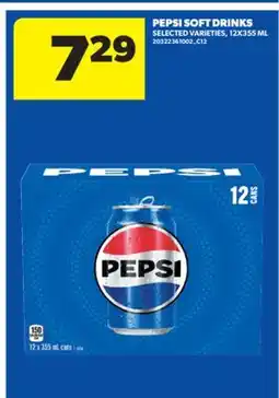 Real Canadian Superstore PEPSI SOFT DRINKS, 12X355 ML offer