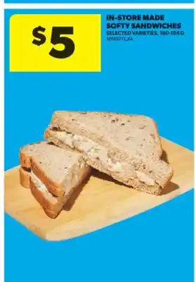 Real Canadian Superstore IN-STORE MADE SOFTY SANDWICHES, 180-184 G offer