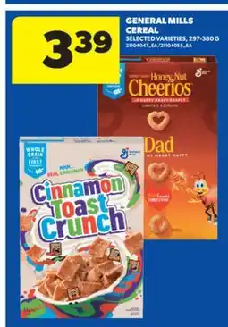 Real Canadian Superstore GENERAL MILLS CEREAL, 297-380 G offer