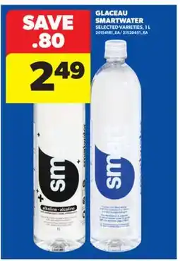 Real Canadian Superstore GLACEAU SMARTWATER, 1 L offer