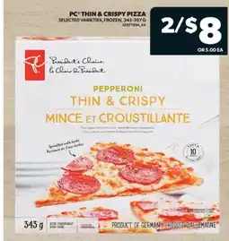 Real Canadian Superstore PC THIN & CRISPY PIZZA, 343-397 G offer