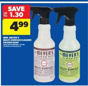 Real Canadian Superstore MRS. MEYER'S MULTI-SURFACE CLEANER OR DISH SOAP, 473 ML offer