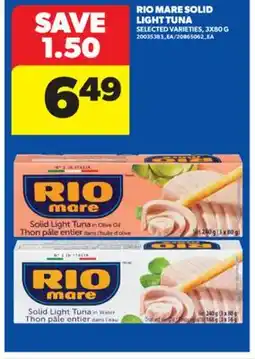 Real Canadian Superstore RIO MARE SOLID LIGHT TUNA, 3X80 G offer