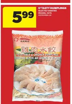 Real Canadian Superstore O'TASTY DUMPLINGS offer