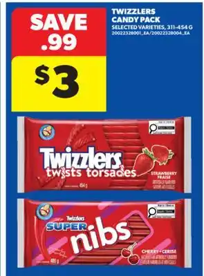 Real Canadian Superstore TWIZZLERS CANDY PACK, 311-454 G offer