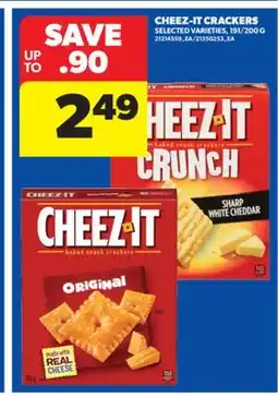 Real Canadian Superstore CHEEZ-IT CRACKERS, 191/200 G offer