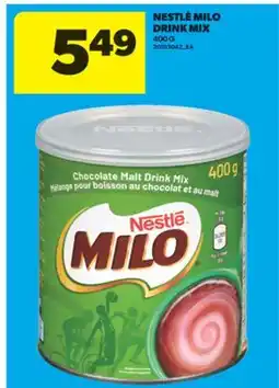 Real Canadian Superstore NESTLÉ MILO DRINK MIX, 400 G offer