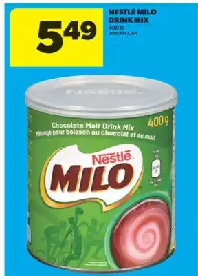 Real Canadian Superstore NESTLÉ MILO DRINK MIX, 400 G offer