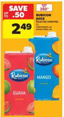 Real Canadian Superstore RUBICON JUICE offer