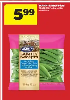 Real Canadian Superstore MANN'S SNAP PEAS, 425 G offer