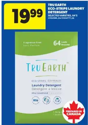 Real Canadian Superstore TRU EARTH ECO-STRIPS LAUNDRY DETERGENT, 64' S offer