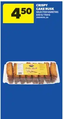 Real Canadian Superstore CRISPY CAKE RUSK, 650 G/750 G offer