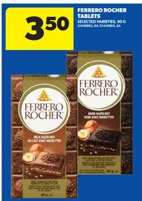 Real Canadian Superstore FERRERO ROCHER TABLETS, 90 G offer