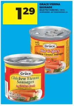 Real Canadian Superstore GRACE VIENNA SAUSAGE, 135 G offer