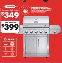 Real Canadian Superstore EVERYDAY ESSENTIALS 5 + 1 BURNER PROPANE BBQ offer