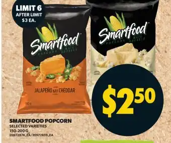 Real Canadian Superstore SMARTFOOD POPCORN, 150-200 G offer