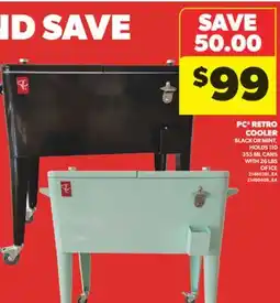 Real Canadian Superstore PC RETRO COOLER WITH 26 LBS OF ICE offer