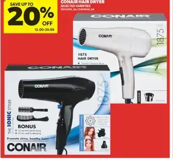 Real Canadian Superstore CONAIR HAIR DRYER offer