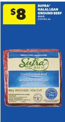 Real Canadian Superstore SUFRA HALAL LEAN GROUND BEEF, 454 G offer