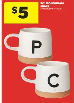 Real Canadian Superstore PC MONOGRAM MUGS offer