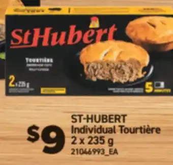 Real Canadian Superstore ST-HUBERT INDIVIDUAL TOURTIÈRE, 2 X 235 G offer