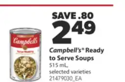 Real Canadian Superstore CAMPBELL'S READY TO SERVE SOUPS 515 ML offer