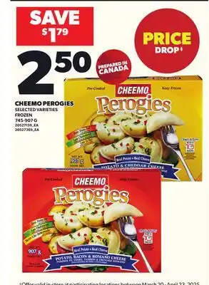 Loblaws CHEEMO PEROGIES, 745-907G offer