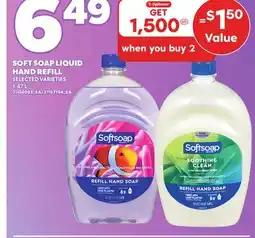 Loblaws SOFT SOAP LIQUID HAND REFILL, 1.47L offer