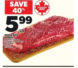 Loblaws WHOLE BEEF BRISKET offer