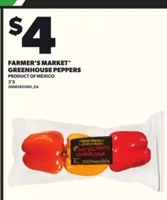 Loblaws FARMER'S MARKET GREENHOUSE PEPPERS, 3'S offer