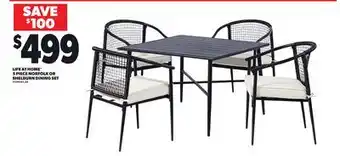 Loblaws LIFE AT HOME 5 PIECE NORFOLK OR SHELBURN DINING SET offer