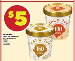 Loblaws HALO TOP FROZEN DESSERT 473ML offer