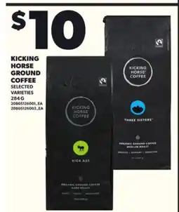 Loblaws KICKING HORSE GROUND COFFEE 284G offer